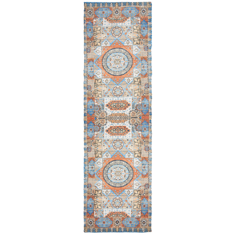 Joppatowne Hand Loomed Performance Geometric Rug, Runner 2'3" x 8'