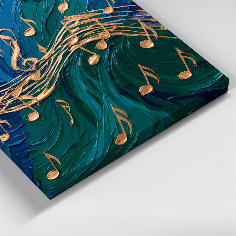 Art musical sur toile, H 12 po x l 18 po