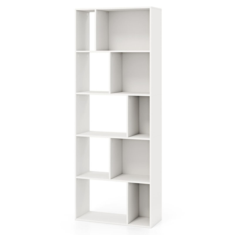 5-Tier Bookshelf Bookcase Home Organizer Display Shelf