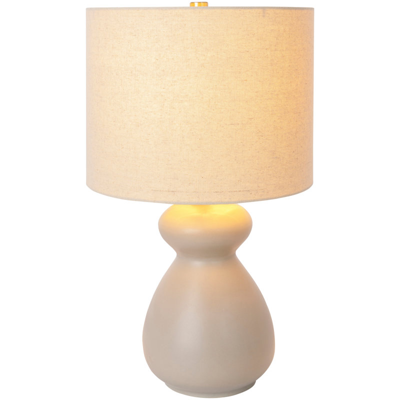Lampe de table en céramique Durness, Gris