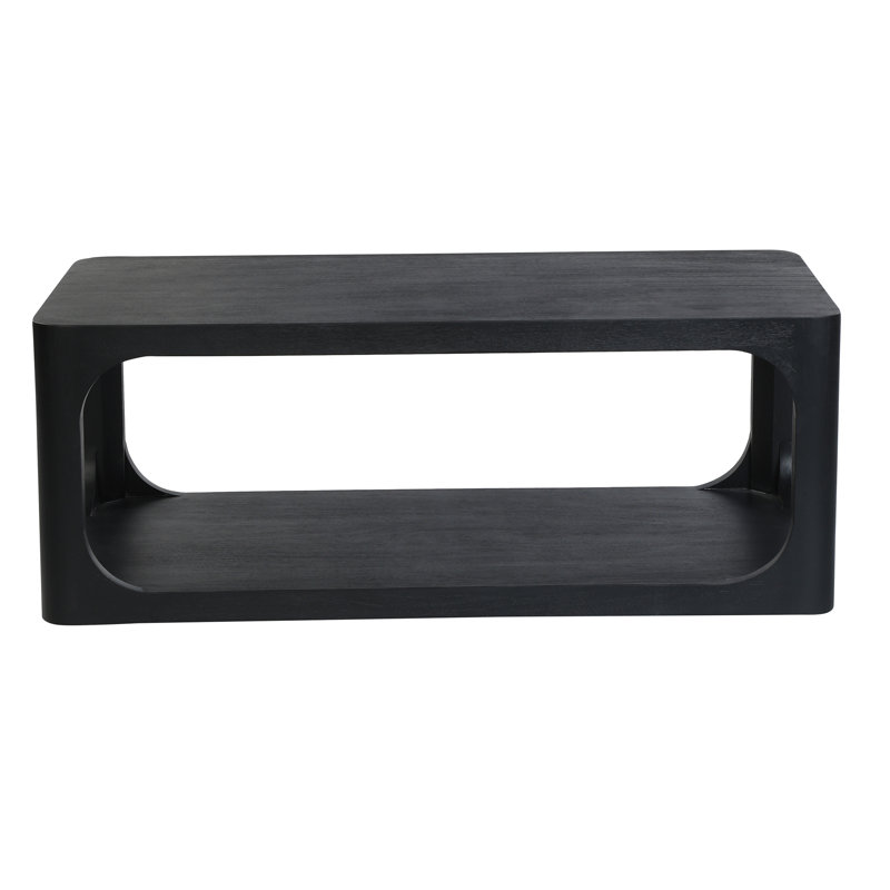 Table basse Sybil, H 16 po x l 42 po x P 22 po, Noir