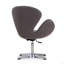 Chaise ballon rembourrée en métal Raspberry Modern-25675680