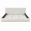 Upholstered Bed with Solid Wood Frame and Slatted Support