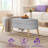 Storage Bench 43.5" Linen Fabric Upholstered Entryway Bench-1384957436
