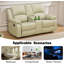Canapé en cuir recyclé beige