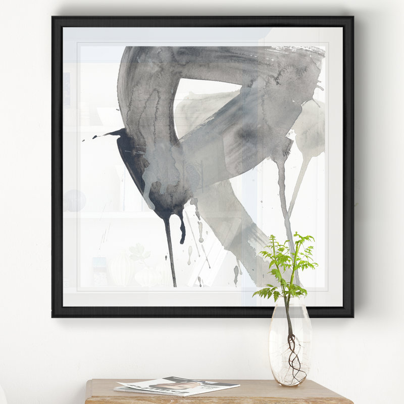 Swath I - reproduction sur toile tendue, Cadre noir, H 30,5 po x l 30,5 po x P 1,5 po