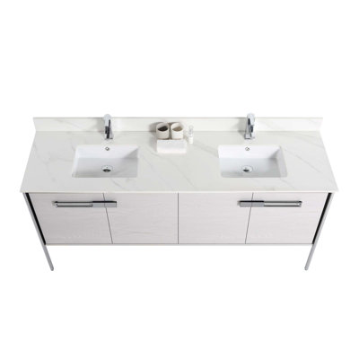 Meuble-lavabo double 72 po