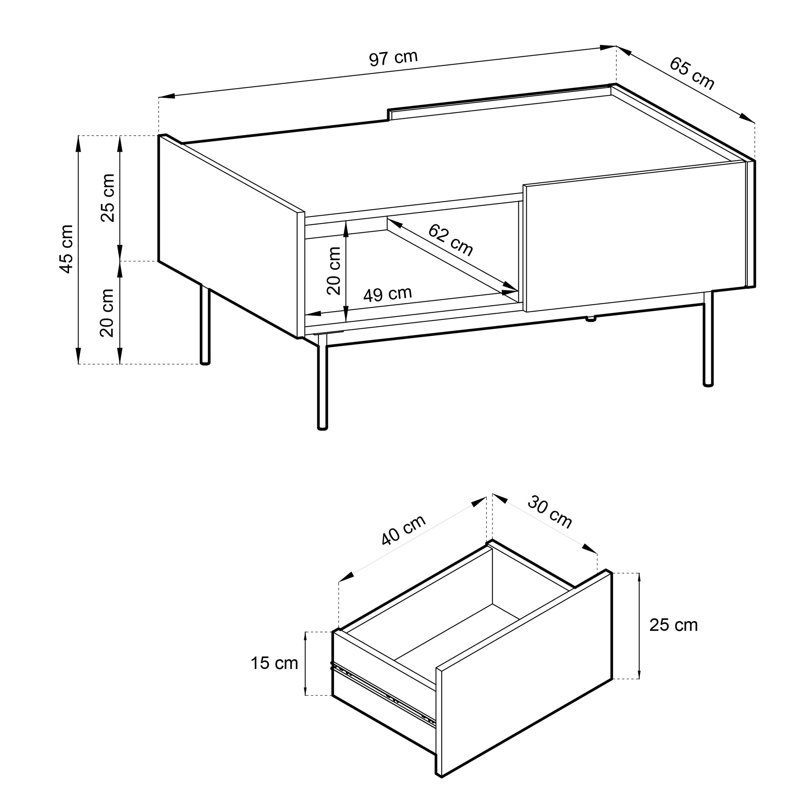 Coffee Table, Beige
