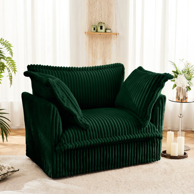 Fauteuil en velours côtelé Comfy