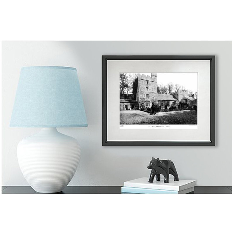 Askrigg, Nappa Hall 1889 - Single Picture Frame Print, 28cm H x 36cm W x 2.3cm D