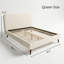 Structure de lit tapissier pour grand lit-576613491