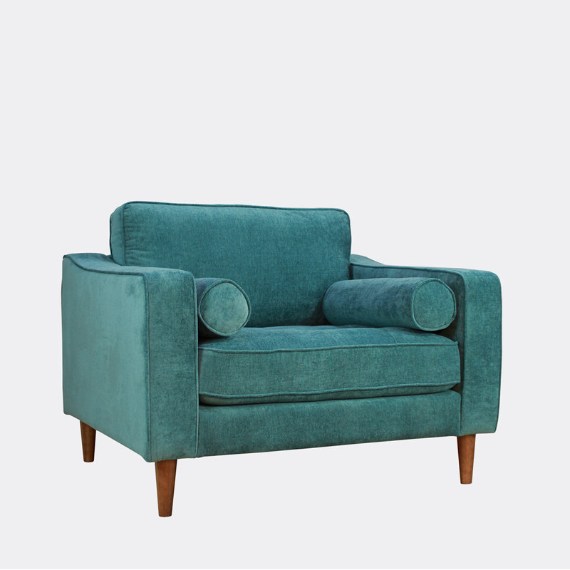 Fauteuil Mikaylie, Mélange de polyester vert