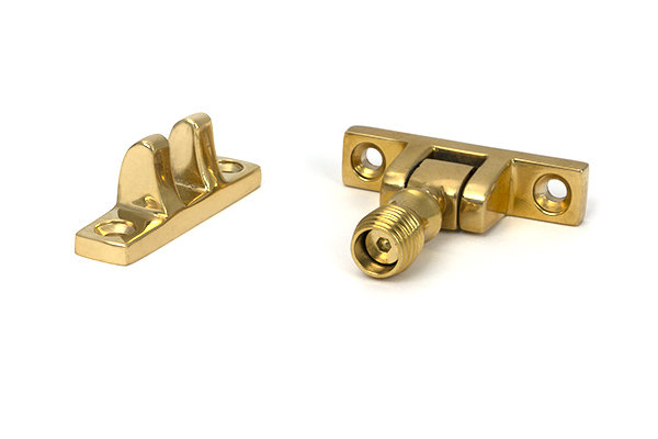 Beehive Brighton Fastener - Narrow (Square), Polished Brass