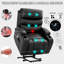 Fauteuil inclinable surdimensionné avec massage et chaleur pour personnes âgées-740366479