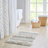 Woven Texture Stripe Bath Rug 22X58"