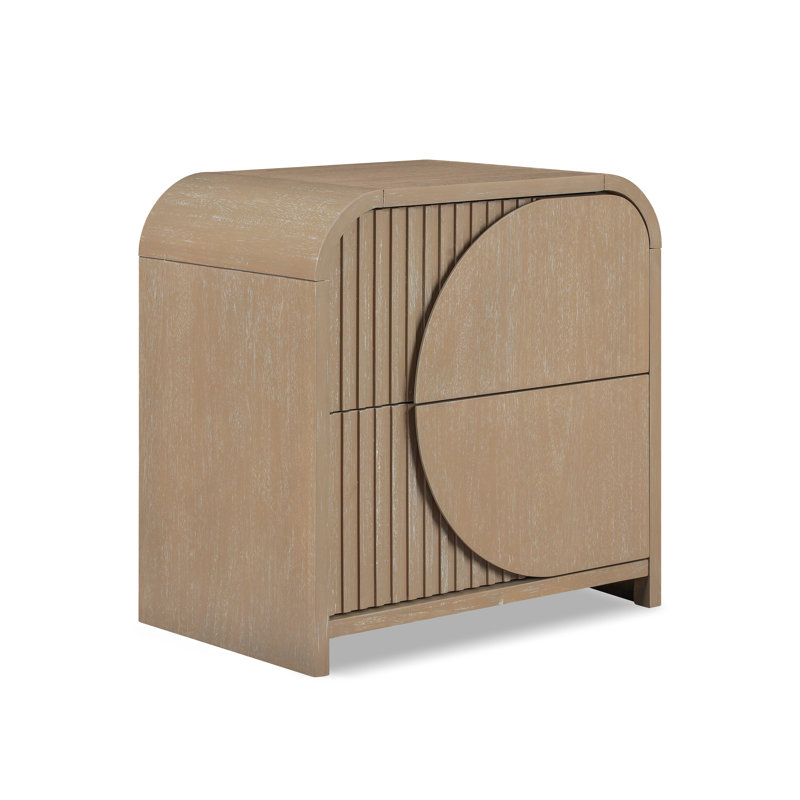 Table de chevet 2 tiroirs Makel l 26 po avec chargement USB