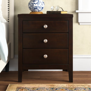 Heady 3 - Drawer Nightstand in Dark Brown