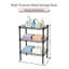 Étagère de rangement polyvalente en métal Petite étagère de rangement à 3 niveaux Étagère en fil métallique Étagères de rangement réglables pour la salle de bain Salle de lavage
