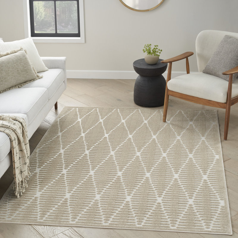 Tapis d'intérieur moderne Nourison, Rectangle 6 pi 7 po x 9 pi 2 po
