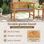  Banc avec finition à l'huile naturelle 44,88 po x 18,11 po x 32,48 po-1770156134