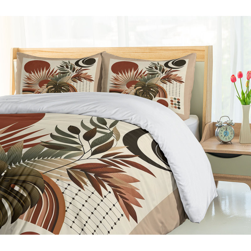Monstera Duvet Cover, Queen Duvet Cover + 2 Standard Shams