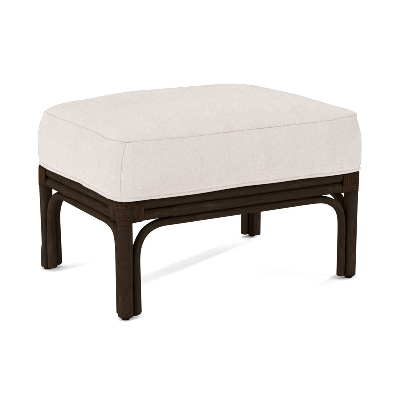Boca Ottoman, Brown Geometric, 0456-33, Coffee