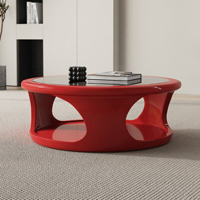 Table basse de salon en verre trempé