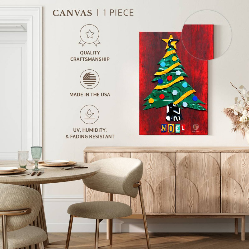 Plaque pour arbre de Noël Lelend Noel, H 24 po x l 16 po