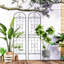 86.7" X 19.7" Rustproof Metal Garden Trellises 4, For Rose Bushes, Outdoor Flower Thriving, Black, Easy Assembly, Composition , Lift Up, To Assemble, Framework