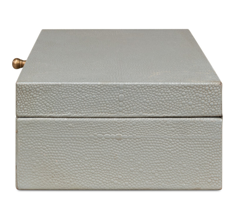 Gatsburg Handmade Decorative Box, Light Gray