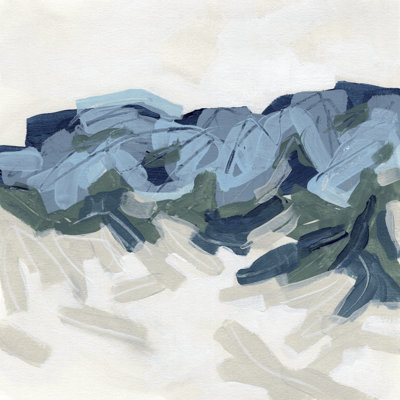 Mountain Strata II by June Erica Vess - Wrapped Canvas Painting