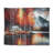 Cabin By The Lake In Autumn II Polyester Tapestry-973537346