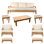 Atnas Outdoor 5 - Seat Patio Sofa