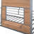 Metal  Loft Bed With Roof-409568232
