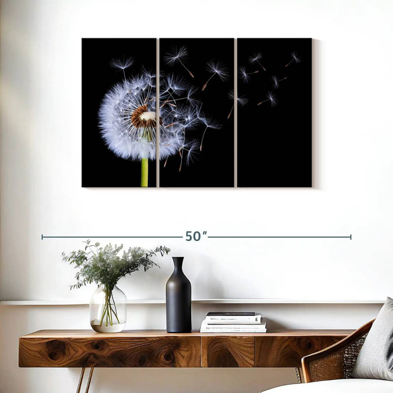 Harnek Dandelion Blowing I, H 24 po x l 38 po