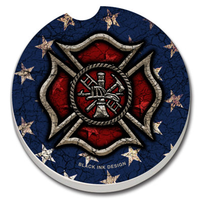 Stoneware Round 1 Piece Car Coaster