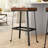 Modern Black 30" Barstool with Durable Powder-Coated Iron Frame-1607417529