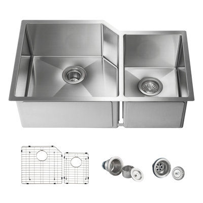 32'' L Double Bowl Stainless Steel Kitchen Sink