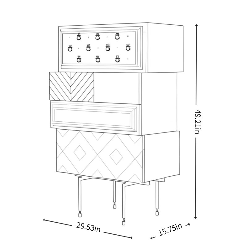 Simple and Creative Design Decorative Cabinet