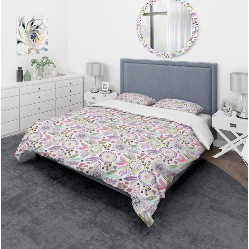 Ensemble de housse de couette moderne et contemporaine, Housse simple + 1 taie décorative