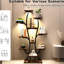 Support pour plante en métal en forme de vase avec plusieurs lumières de croissance, idéal pour le jardinage intérieur, look élégant en forme d'arbre, installation facile en forme de fleur à DEL réglable, multifonctionnel et livre