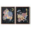 «Moonlight Flowers I», reproduction encadrée de qualité supérieure - prête à être accrochée - aucun clou requis - aucun clou requis-409657474-409657529