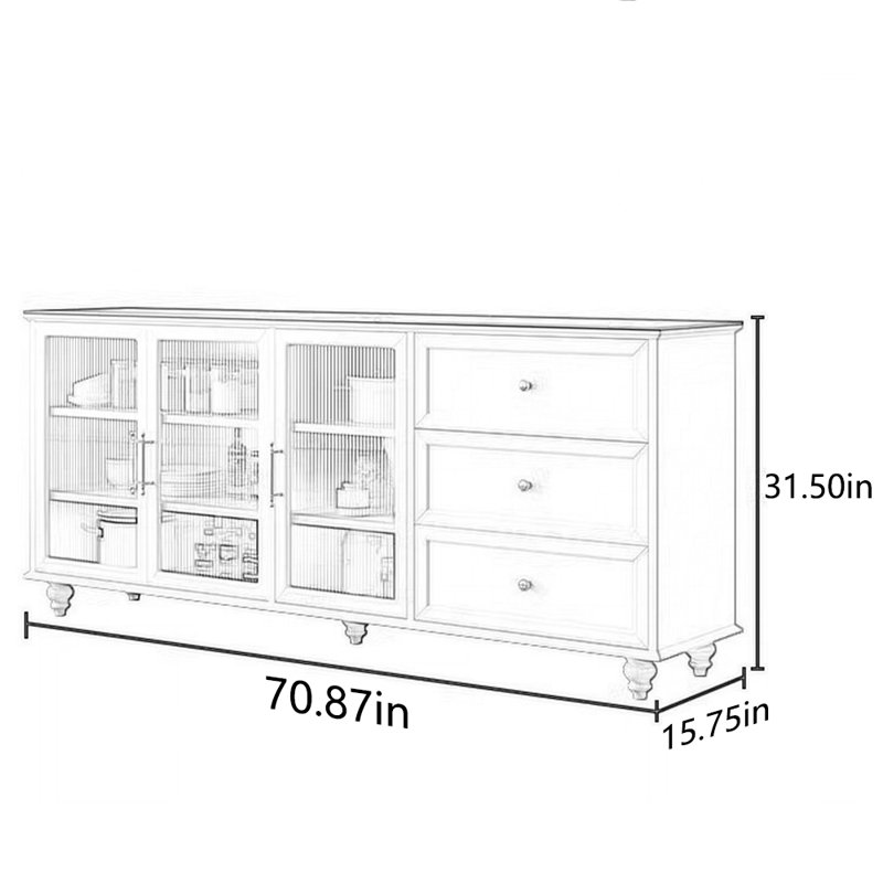 Armoire de rangement minimaliste en bois massif, Noir