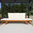 Outdoor Adjustable Acacia Wood Daybed-567433751-567433750