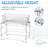 Simple Trending 2 Pack Stackable 2 Tier Under Sink Cabinet Organizer With Sliding Storage Drawer, Chrome