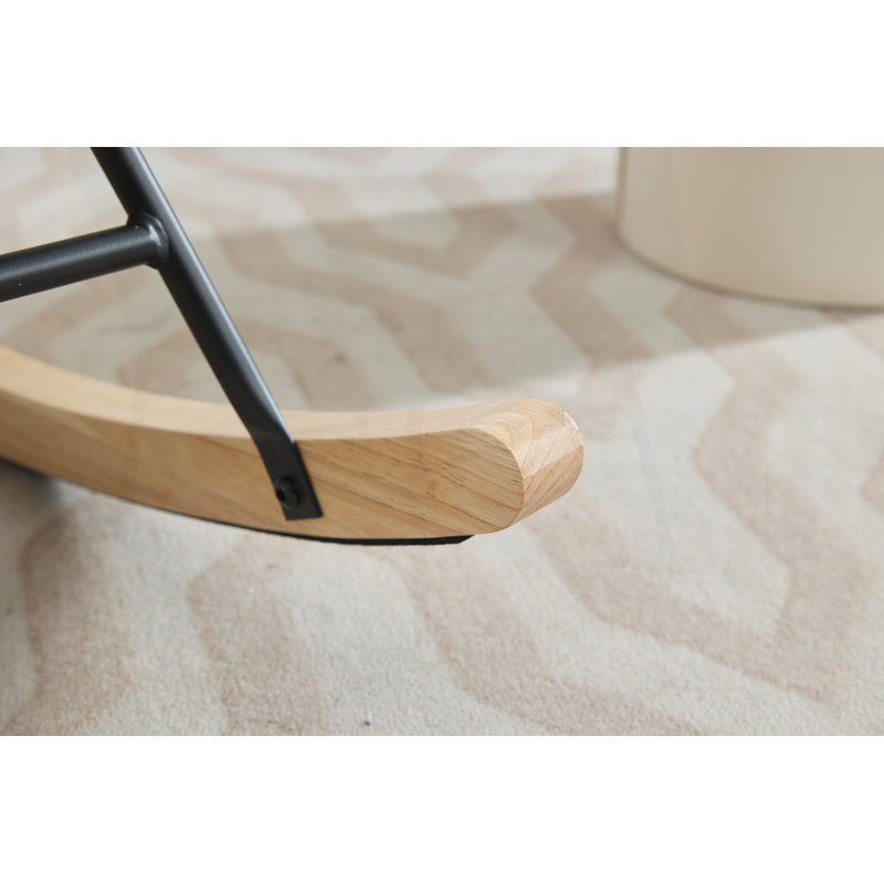 Chaise berçante moderne pour chambre de bébé, Beige