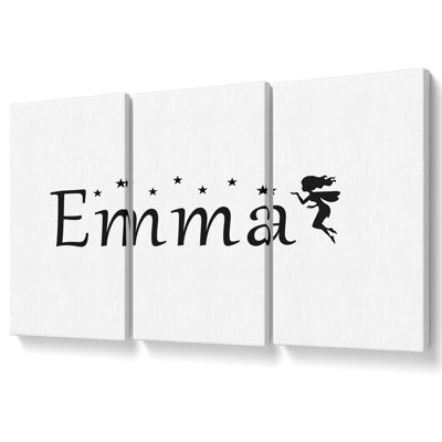 Your Name In Fairy Dust Canvas 3 Panel Set