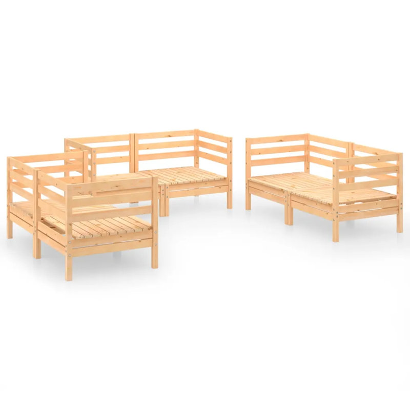 Archeveque 6 Pieces Sofa Seating Group, Natural