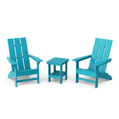 Avilez 3-Piece Modern Adirondack Set With Side Table
