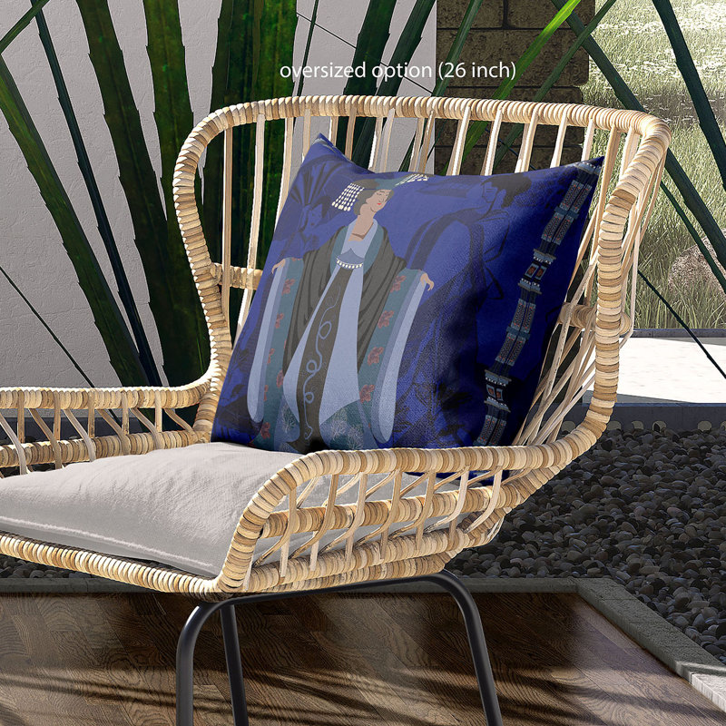 Indoor / Outdoor Square Cushion, 51cm H x 51cm W